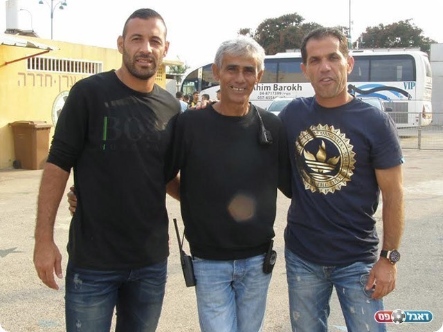 אחמד סבע (משמאל) יחד עם צדוק מלכה (אמיר שיבי)